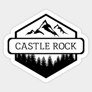 Castle Rock Colorado Mountains and Trees Sticker